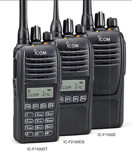 ICOM IC-F2100D UHF 450-520MHz 16CH Digital NXDN 5W Radio digital y